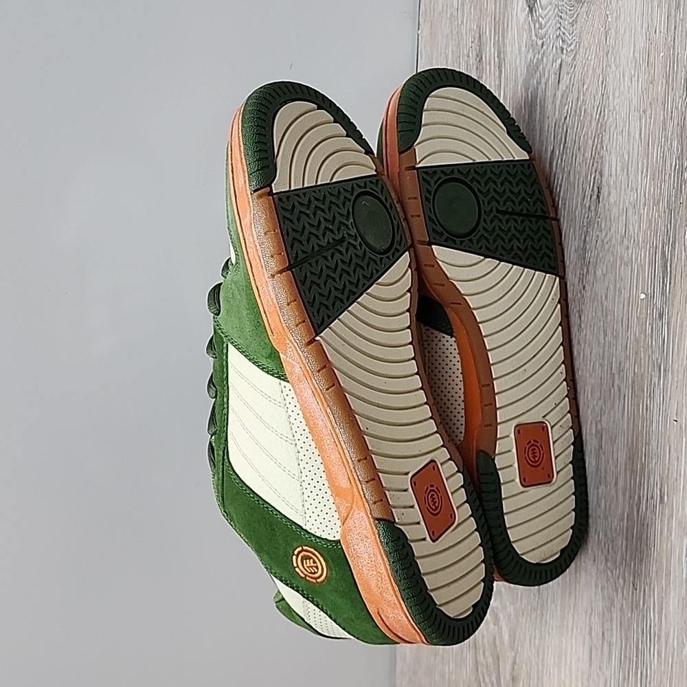 VNTG Y2k Element Mens Lace Up Puffy/Chunky Skateboard Shoe Green Cream Gum 8.5 - Picture 9 of 11